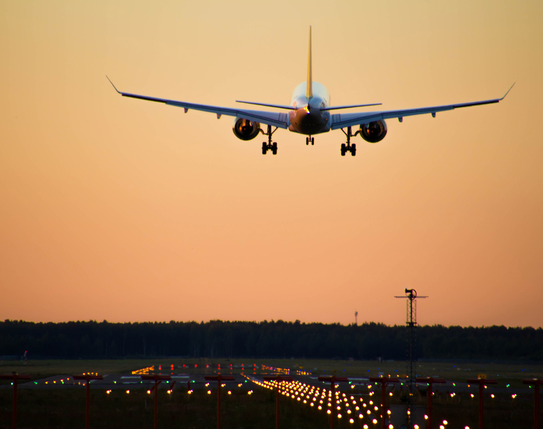 Plane landing